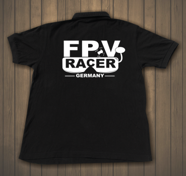 Polo Shirt - FPV-Racer Germany (Multikopter) mit Name