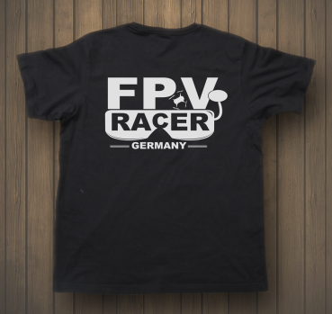T-Shirt - FPV-Racer Germany (Multikopter) mit Name